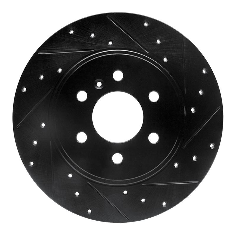 Buick TERRAZA Brake Rotor (1) - Rear Right - R1 Concepts - Drilled & Slotted - Black - 2006